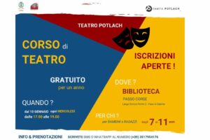 Corso di Teatro in Biblioteca!