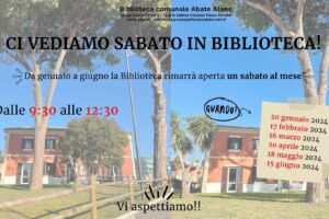 Ci vediamo sabato in Biblioteca!