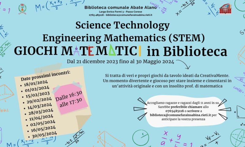 STEM: Giochi matematici!